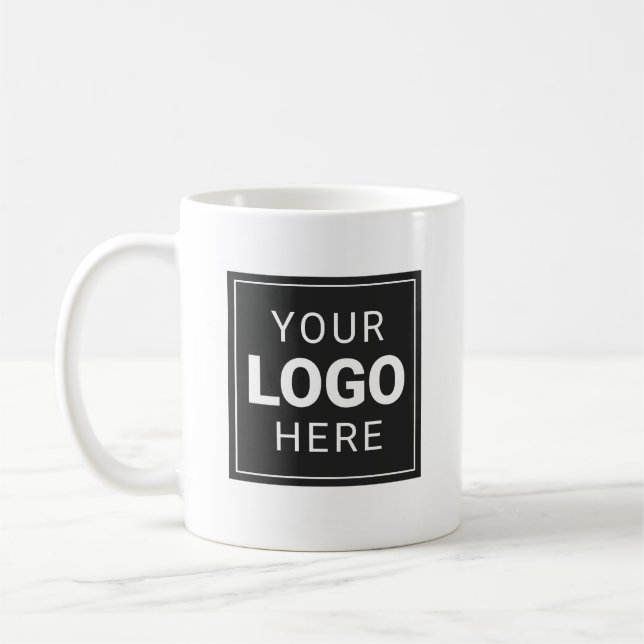 Caneca De Café Logotipo Personalizado da Empresa (Esquerda)