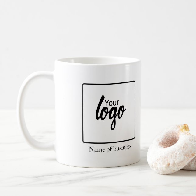 Caneca De Café Logotipo personalizado de empresa (Com Donut)