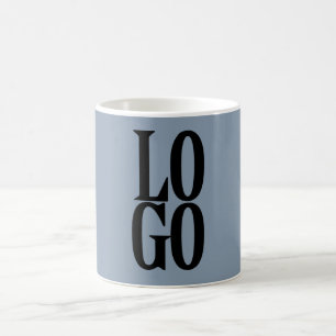 Caneca De Café Logotipo Personalizado de Empresa ou Negócio em Az