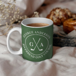 Caneca De Café Logotipo Personalizado de Taco de Golfe Café com M