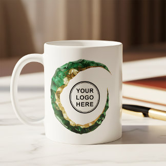 Caneca De Café Logotipo Personalizado e Site Moderno Promocional