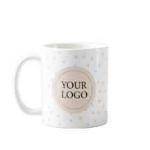 Logotipo Personalizado Minimalista Bege para Negóc