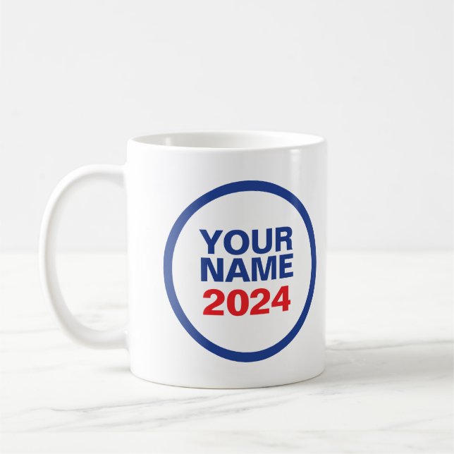 Caneca De Café Logotipo político personalizado (Biden Design) (Esquerda)