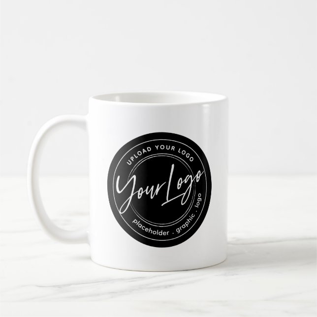 Caneca De Café Logotipo preto e branco (Esquerda)