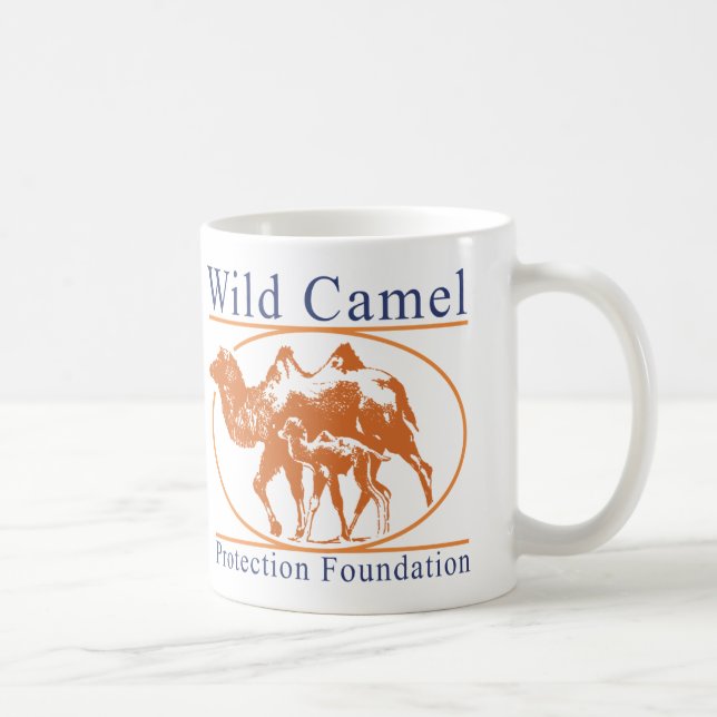 Caneca De Café Logotipo selvagem da fundação da proteção do (Direita)