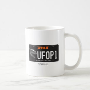 Caneca De Café Logotipo UFOP & Allosaurus License Plate 11 oz. Ca