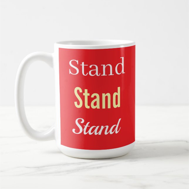 Caneca De Café Logotipo Vermelho Stand   (Esquerda)
