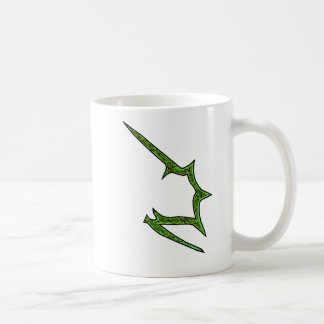 Caneca De Café Logotipos em ambos os lados, espelhados