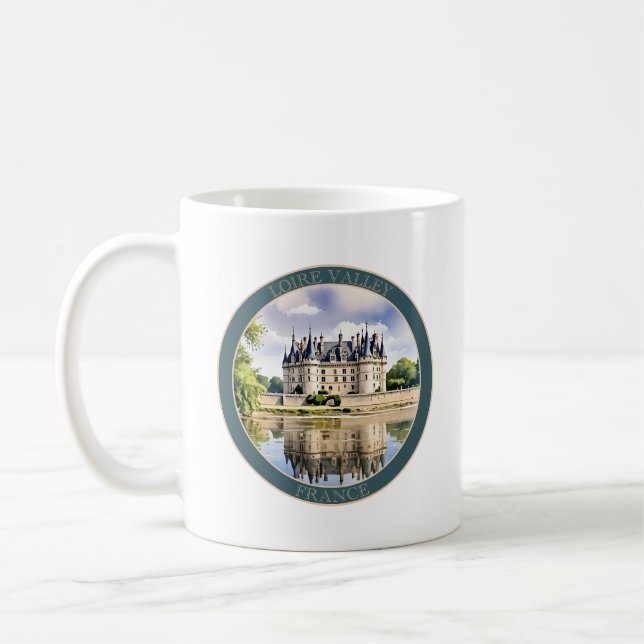 Caneca De Café Loire Valley Chateau, França (Esquerda)