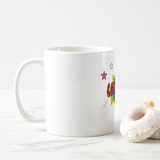 Caneca De Café Loja de histórias em quadrinhos (Com Donut)