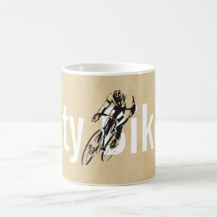 Caneca De Café Loja personalizada da bicicleta da cidade