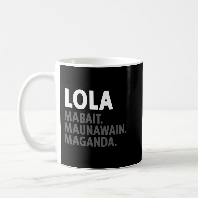 Caneca De Café Lola Filipino Grandma - Engraçado Filipino (Esquerda)