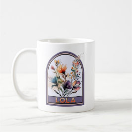 Caneca De Café Lola Vintage Avó Floral