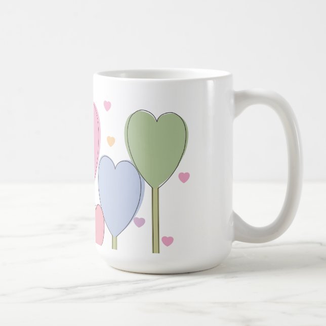 Caneca De Café Lolipps Whimsical Heart (Direita)