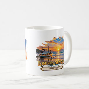 Caneca De Café Lombok Sunrise Personalizado