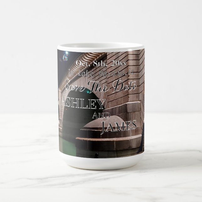 Caneca De Café London Bridge Salve a Data Convite (Centro)