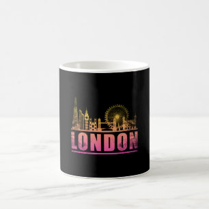 Caneca De Café London England City Skyline Cityscape Funny Gift