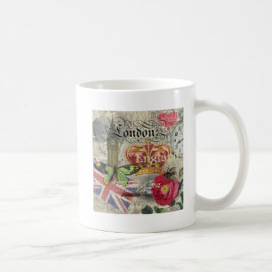 Caneca De Café London England Viagem Vintage Europe Art