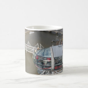 Caneca De Café London Eye Cabin & City View White Coffee Mug