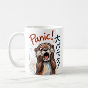 Caneca De Café Londra Panicamente de Lontra Meme 