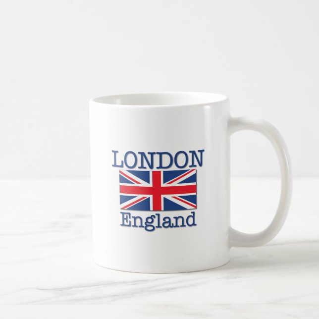 Caneca De Café Londres e Union Jack (Direita)