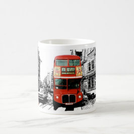 Caneca De Café Londres Gift Mug com ônibus vermelho