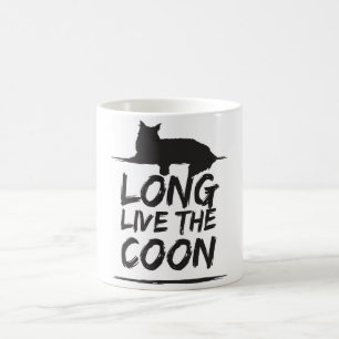 Caneca De Café Long The Ao vivo e em directo Coon! Maine Coon
