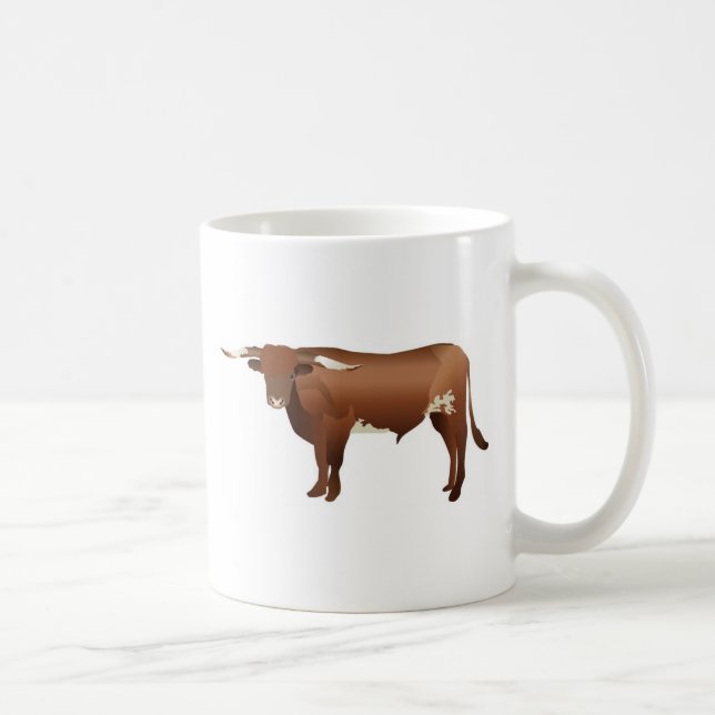 Caneca De Café Longhorn Cattle (Direita)