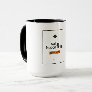 Caneca de café longo Focus – O valor precisa de te