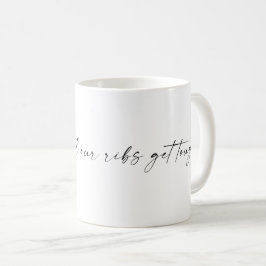 Caneca De Café Lorde Ribs Citação T-Shirt