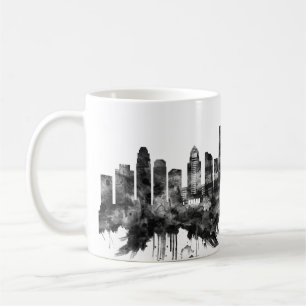 Caneca De Café Los Angeles California Skyline BW