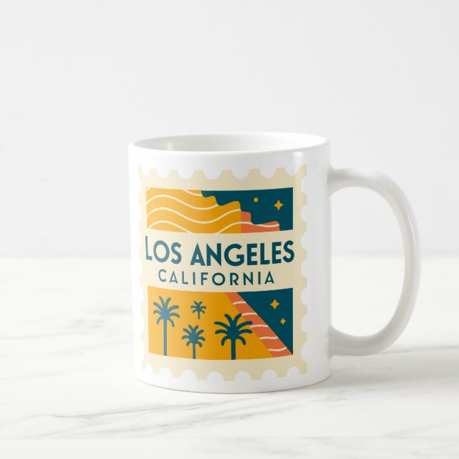 Caneca De Café Los Angeles California Vintage (Direita)