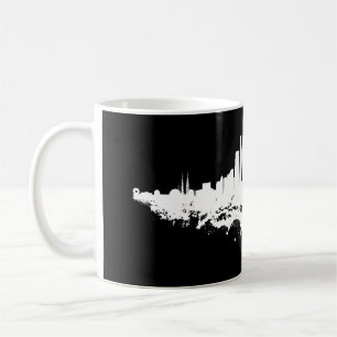 Caneca De Café Los Angeles City Skyline Watercolor