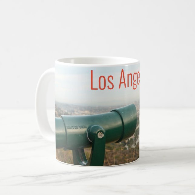 Caneca De Café Los Angeles da Mulholland Drive (Frente Esquerda)
