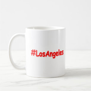 Caneca De Café "#Los Angeles" Design. Comprar Agora