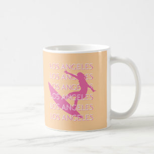 Caneca De Café Los Angeles Viagem Art, Califórnia, Beach Lovers