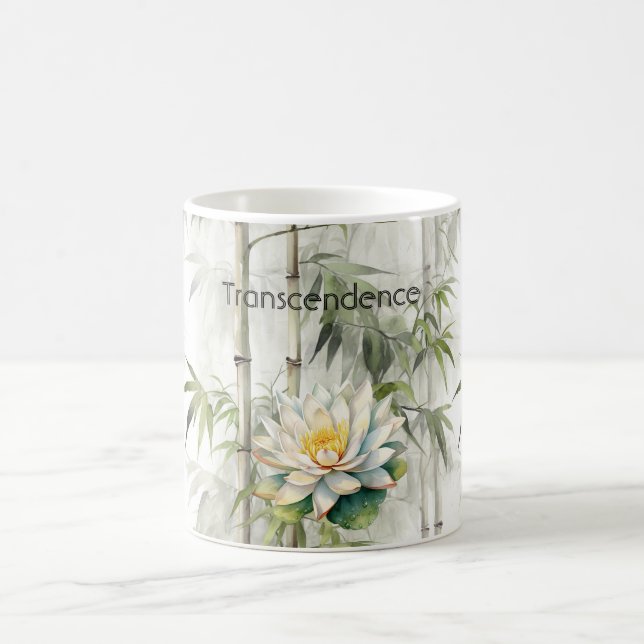Caneca De Café Lótus de Bambu Serenidade Budismo Transcendência (Centro)