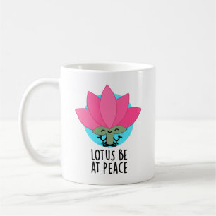 Caneca De Café Lotus Estará Em Pun De Planta Engraçado Pela Paz