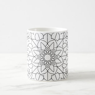 Caneca De Café Lotus Flower Mandala
