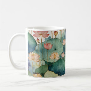 Caneca De Café Lotus Garden Floral Mug de DAKimage