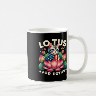 Caneca De Café Lotus Para Potus Kamala Harris Bandeiras Dos Eua