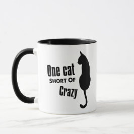 Caneca de café louca da senhora Engraçado Meow do
