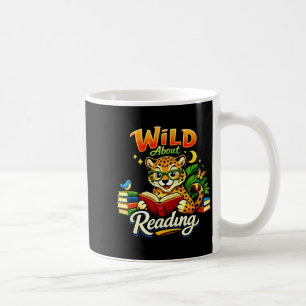 Caneca De Café Louco por menino de estampa de animal guepardo liv