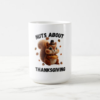 Caneca De Café Louco por Torta – Esquilo de Lã Fofo de Ação de Gr