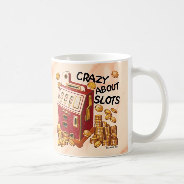 Caneca De Café Louco Sobre Slots (Direita)