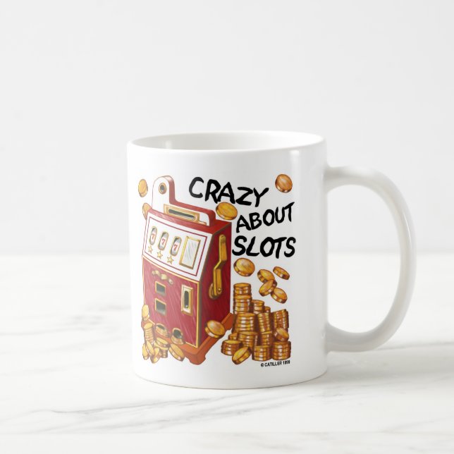Caneca De Café Louco Sobre Slots (Direita)