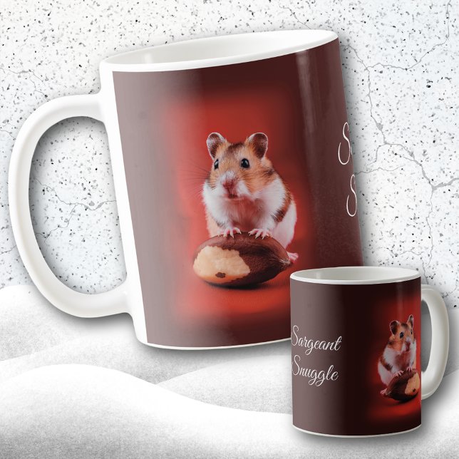 Caneca De Café Loucos de Hamster e Brasil em Vermelho (Criador carregado)
