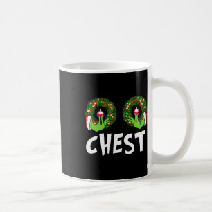 Caneca De Café Loucos do peito Divertido de Natal Correspondendo