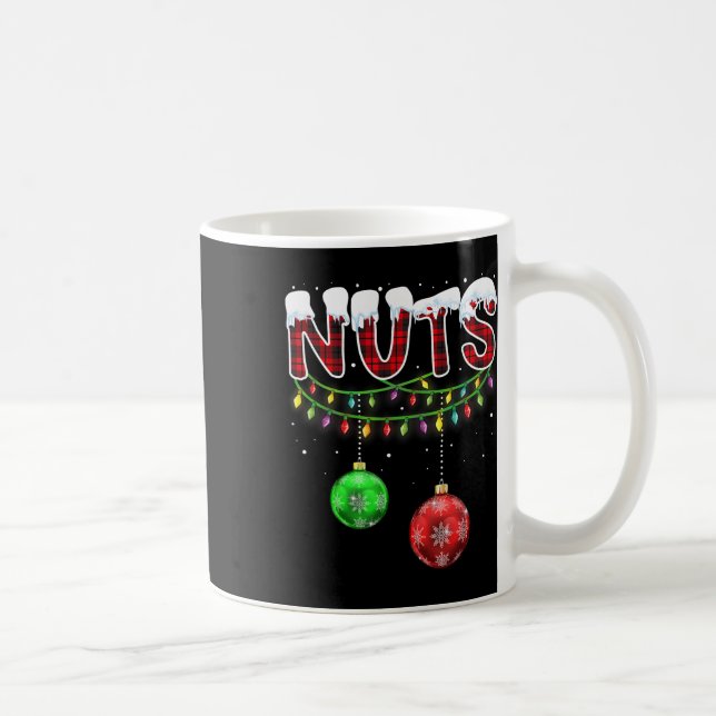 Caneca De Café Loucos do tórax que combinam castanhas divertidas  (Direita)