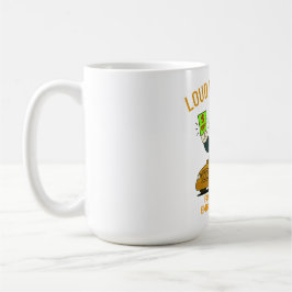 Caneca De Café Loud Budgeting Cat — Financially Loud, Emotionally
